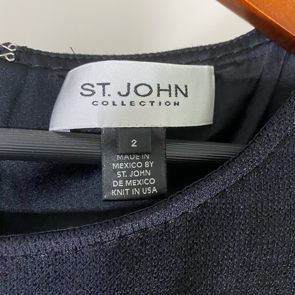 St John Collection black knit sheath - Picture 6 of 6